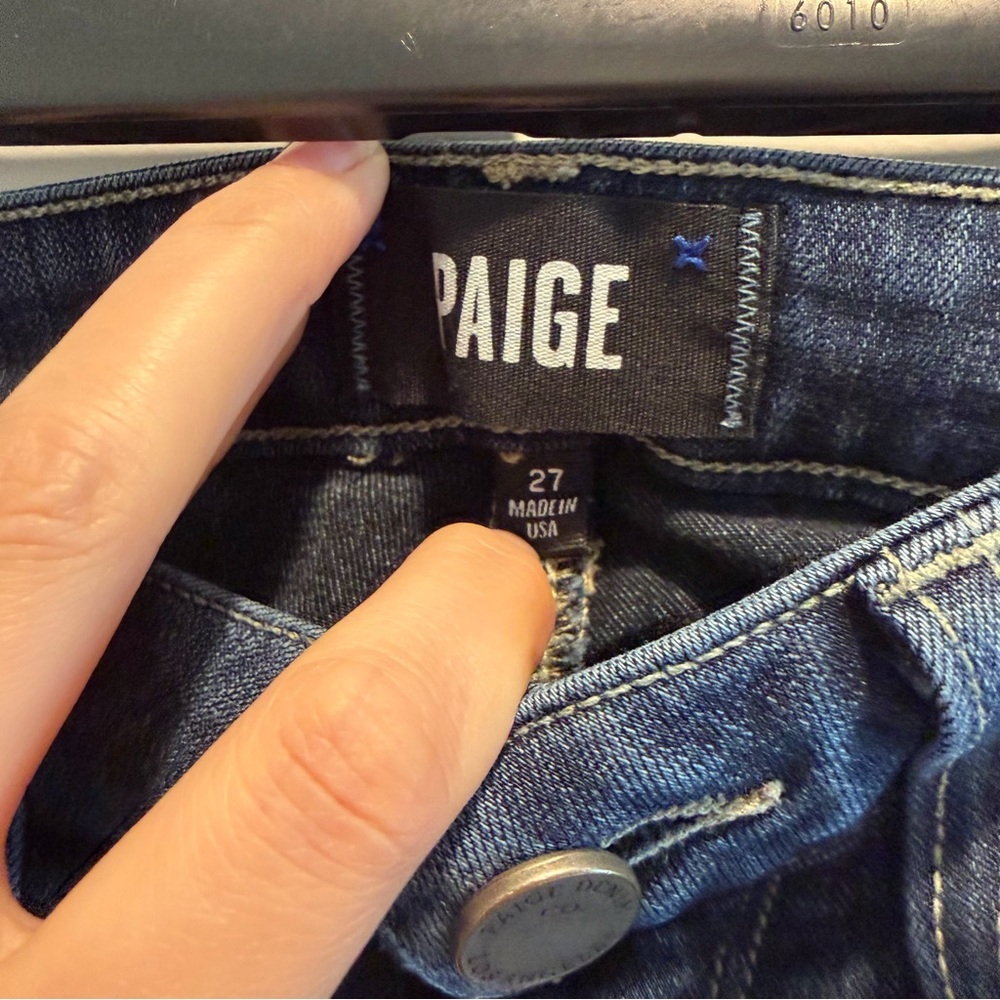 PAIGE Dark Wash Hoxton Ankle Jeans - Picture 2 of 5